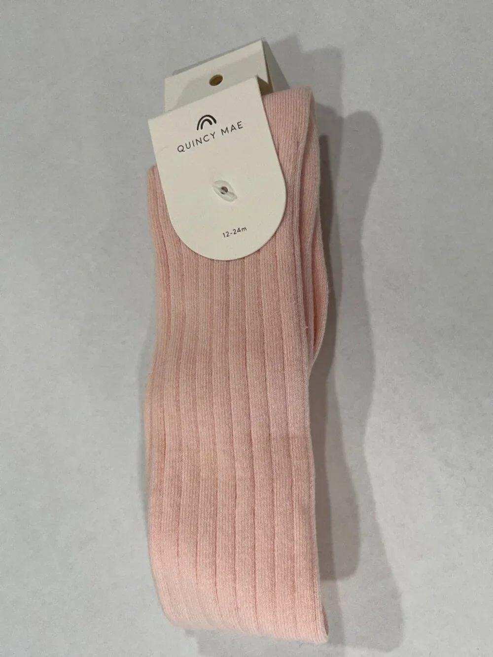 Girl - 0-6M, 12-24M, & 3-5Y - NWT Quincy Mae Tights in Petal